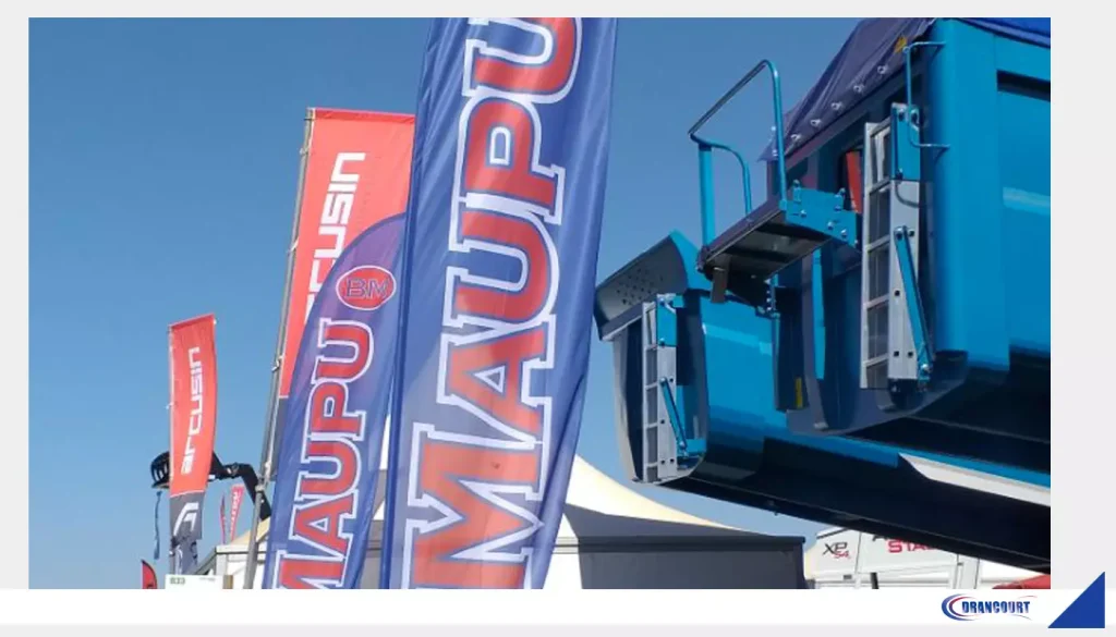 drapeaux personnalisé société maupu